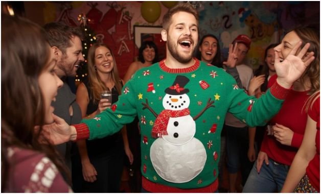Naughty Snowman: My Husband’s Hilarious Christmas Sweater