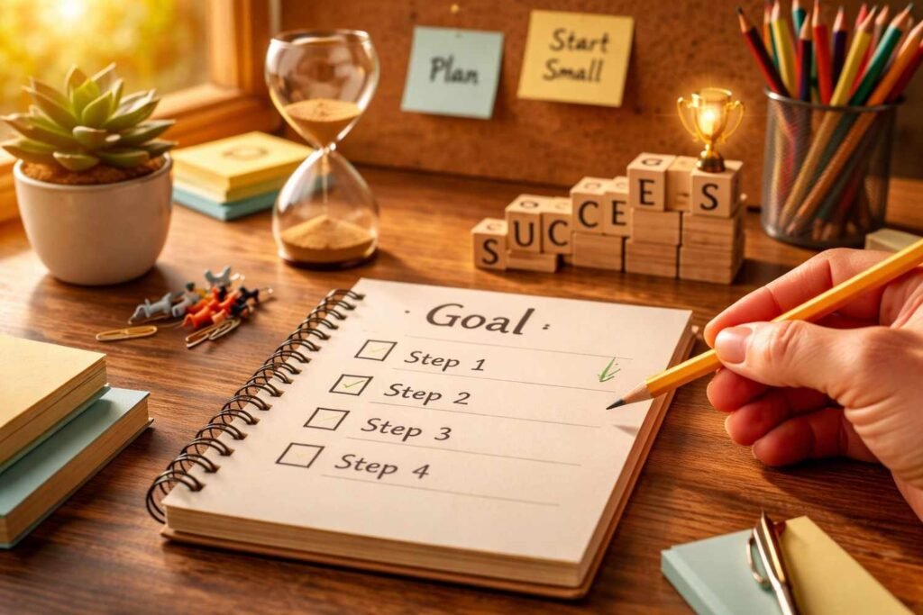 Set Realistic Goals and Take Small Steps